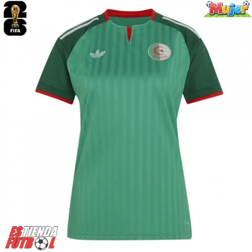 Argelia Segunda Equipación Mujer Mundial 2026 Manga Corta